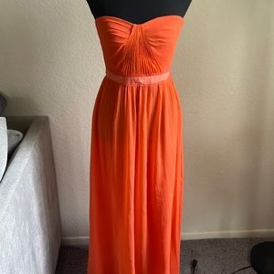 Light orange event dress
